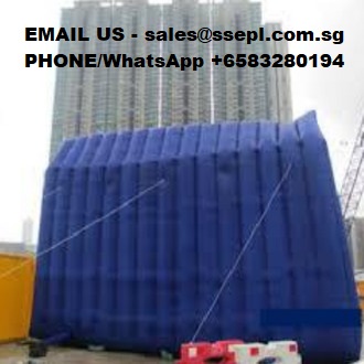 376.Blue color inflatable noise barrier supplier in Singapore